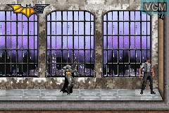 In-game screen of the game Batman Begins on Nintendo GameBoy Advance
