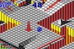 In-game screen of the game Marble Madness / Klax on Nintendo GameBoy Advance