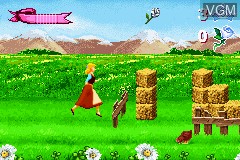 In-game screen of the game Cinderella - Magical Dreams on Nintendo GameBoy Advance