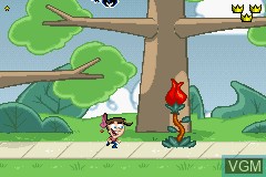 In-game screen of the game Fairly Oddparents! Clash with the Anti-World, The on Nintendo GameBoy Advance