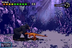 In-game screen of the game King Kong - The Official Game of the Movie on Nintendo GameBoy Advance