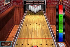 In-game screen of the game Majesco's Rec Room Challenge - Darts / Roll-a-Ball / Shuffle Bowl on Nintendo GameBoy Advance