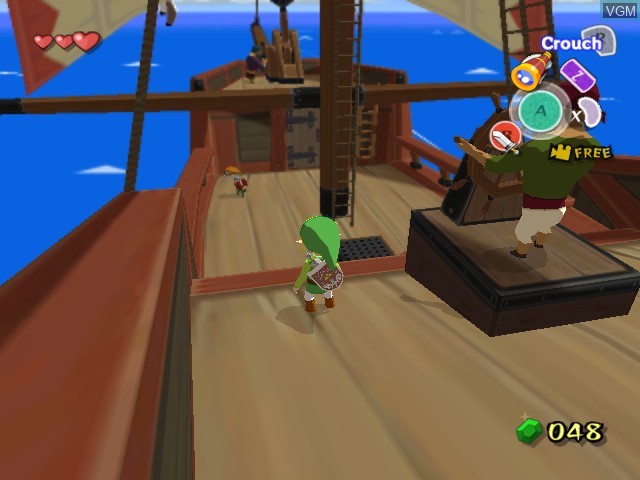 In-game screen of the game Legend of Zelda, The - The Wind Waker on Nintendo GameCube