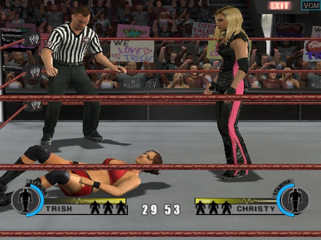 In-game screen of the game WWE Day of Reckoning 2 on Nintendo GameCube