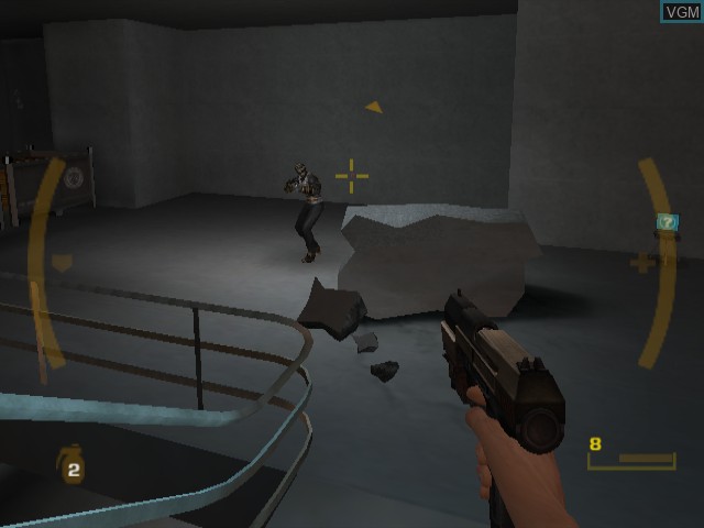In-game screen of the game GoldenEye - Rogue Agent on Nintendo GameCube