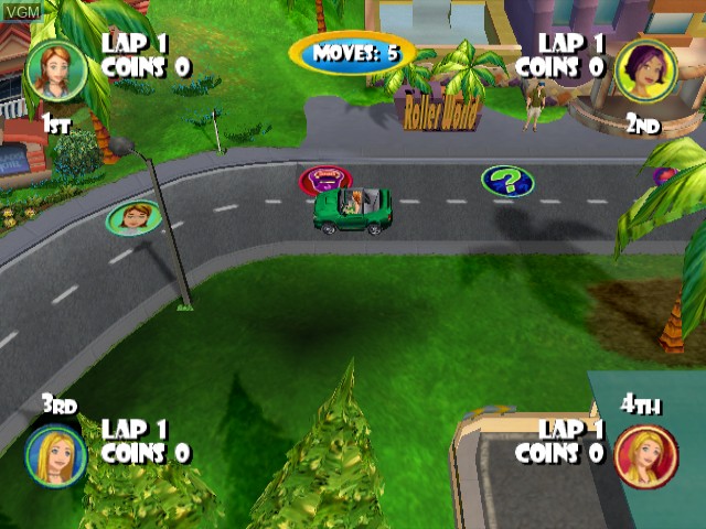 In-game screen of the game Mary-Kate and Ashley - Sweet 16 - Licensed to Drive on Nintendo GameCube