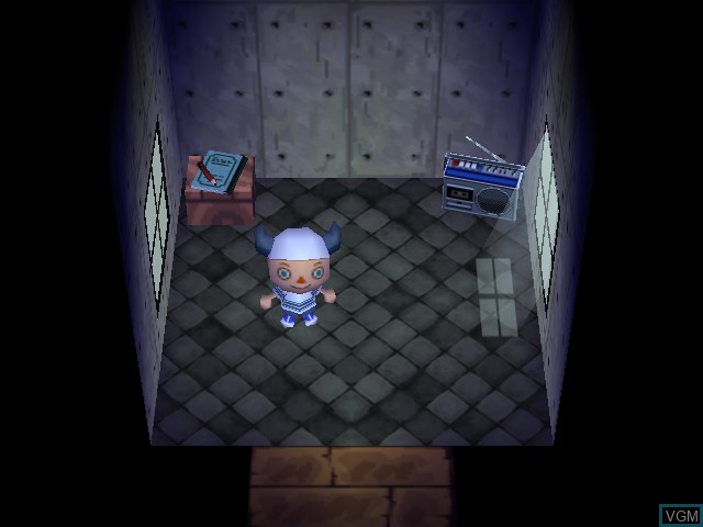 In-game screen of the game Animal Crossing on Nintendo GameCube