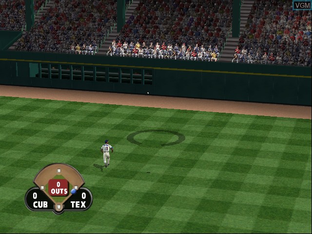In-game screen of the game All-Star Baseball 2004 on Nintendo GameCube