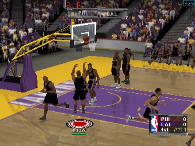 In-game screen of the game NBA Courtside 2002 on Nintendo GameCube