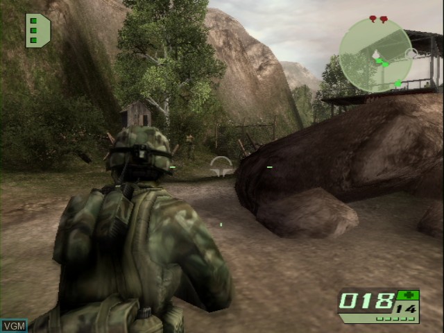 In-game screen of the game Tom Clancy's Ghost Recon 2 on Nintendo GameCube