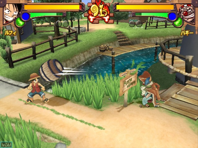 In-game screen of the game One Piece - Grand Adventure on Nintendo GameCube