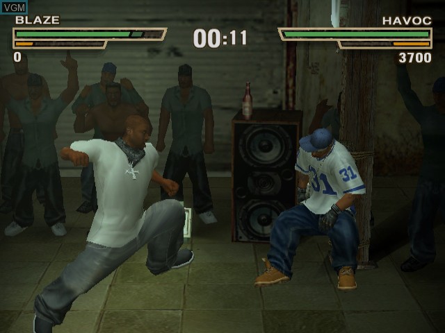 In-game screen of the game Def Jam - Fight for NY on Nintendo GameCube