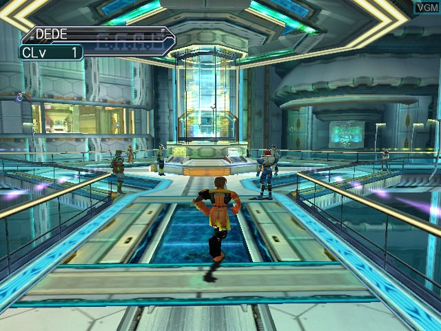 In-game screen of the game Phantasy Star Online Episode III - C.A.R.D. Revolution on Nintendo GameCube