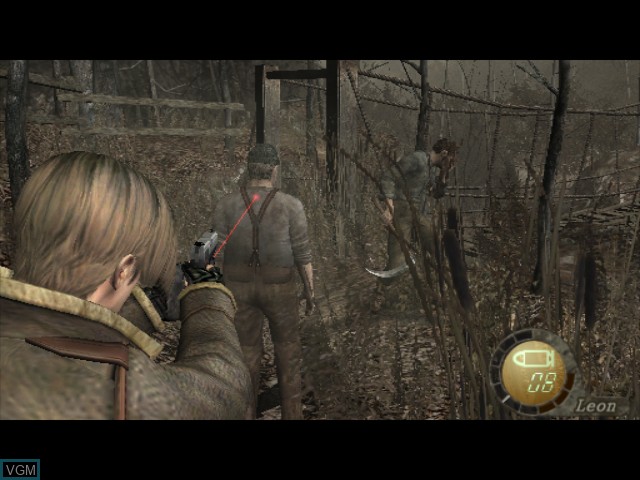 In-game screen of the game Resident Evil - 10th Anniversary Collection on Nintendo GameCube
