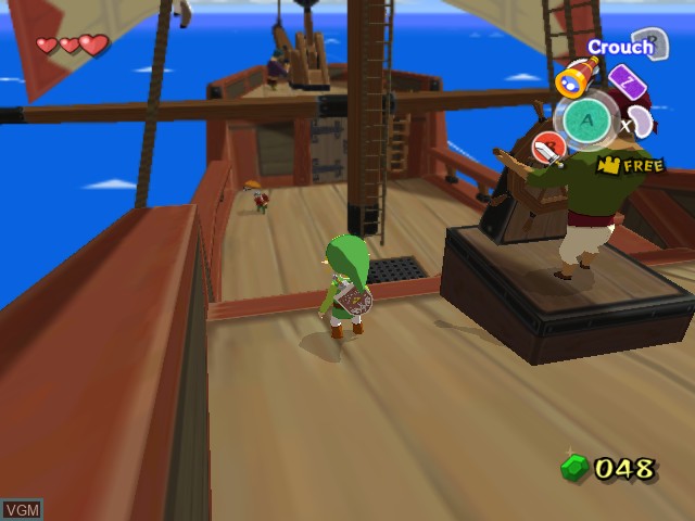 In-game screen of the game Legend of Zelda, The - The Wind Waker / Legend of Zelda, The - Ocarina of Time / Master Quest on Nintendo GameCube