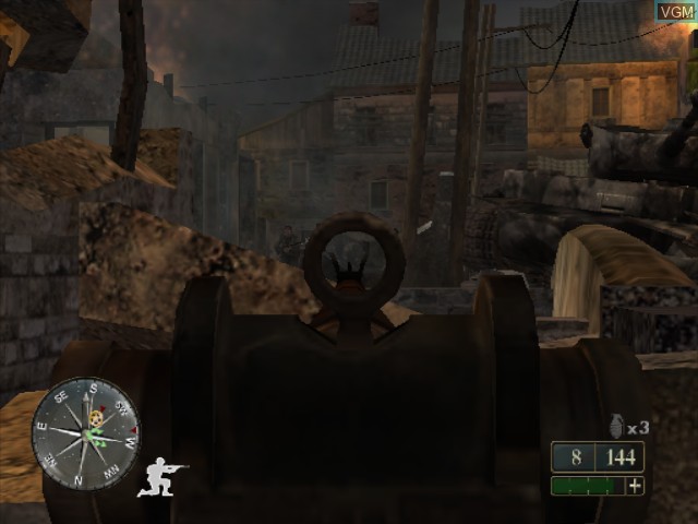 call of duty 2 ps2 gameplay