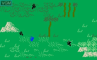 In-game screen of the game Commando on Mattel Intellivision