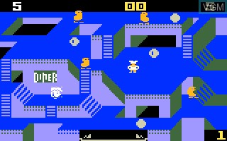 In-game screen of the game Diner on Mattel Intellivision