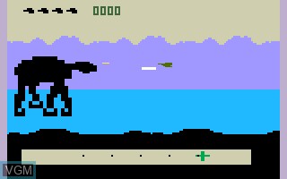 In-game screen of the game Star Wars - The Empire Strikes Back on Mattel Intellivision
