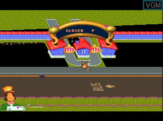 In-game screen of the game Theme Park on Atari Jaguar