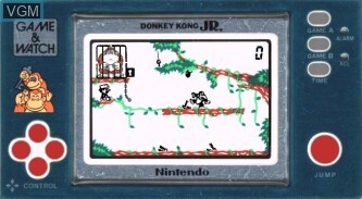In-game screen of the game Donkey Kong Jr on Electronic games