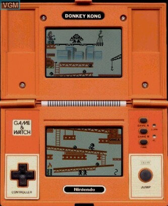 In-game screen of the game Donkey Kong on Electronic games