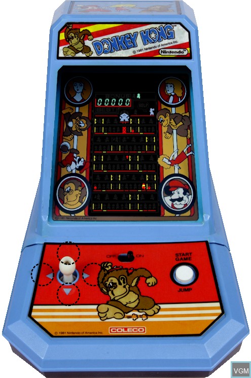 In-game screen of the game Donkey Kong on Electronic games