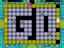 In-game screen of the game Astro Warrior / Pit Pot on Sega Master System