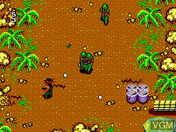In-game screen of the game Rambo - First Blood Part II on Sega Master System
