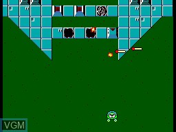In-game screen of the game Sapo Xule - S.O.S. Lagoa Poluida on Sega Master System