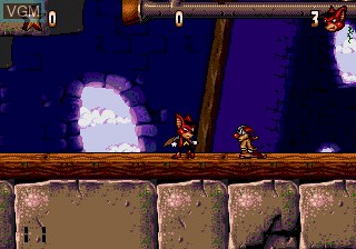 In-game screen of the game Aero the Acro-Bat 2 on Sega Megadrive