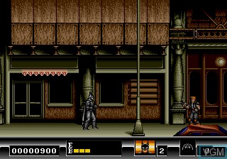 In-game screen of the game Batman on Sega Megadrive