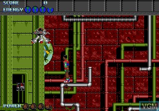 In-game screen of the game Captain Planet and the Planeteers on Sega Megadrive