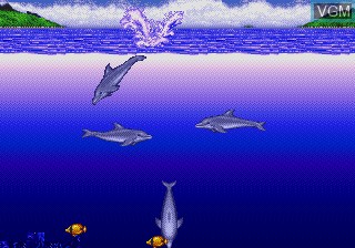 In-game screen of the game Ecco the Dolphin on Sega Megadrive