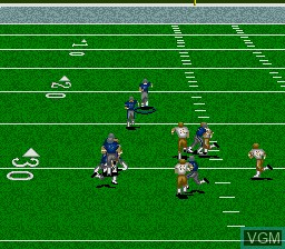 In-game screen of the game ESPN Sunday Night NFL on Sega Megadrive