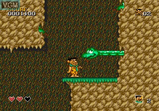 In-game screen of the game Flintstones, The on Sega Megadrive