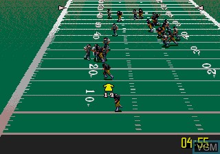 In-game screen of the game NFL Quarterback Club 96 on Sega Megadrive