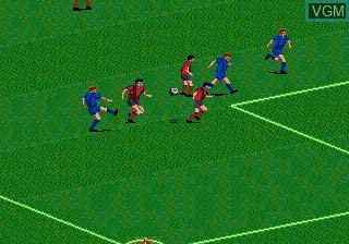 In-game screen of the game Pele! on Sega Megadrive