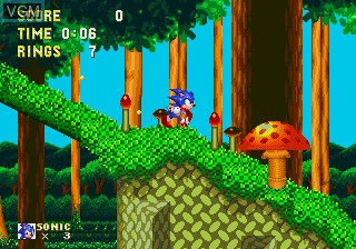In-game screen of the game Sonic & Knuckles on Sega Megadrive