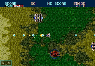 In-game screen of the game Thunder Force II on Sega Megadrive