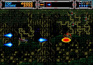 In-game screen of the game Thunder Force III on Sega Megadrive