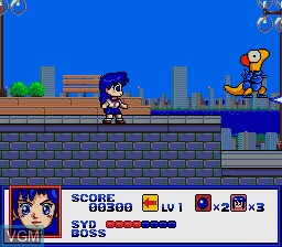 In-game screen of the game Syd of Valis on Sega Megadrive