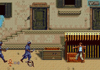 In-game screen of the game Young Indiana Jones Chronicles on Sega Megadrive