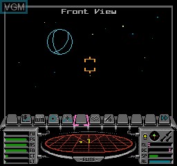 In-game screen of the game Elite on Nintendo NES