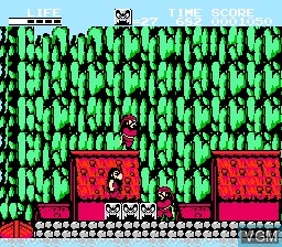 In-game screen of the game Hi no Tori - Gaou no Bouken on Nintendo NES