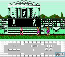In-game screen of the game Juuouki on Nintendo NES