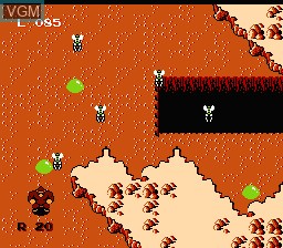 In-game screen of the game King Kong 2 - Ikari no Megaton Punch on Nintendo NES