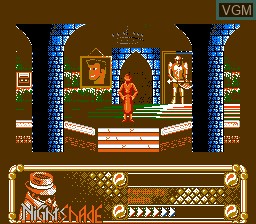 In-game screen of the game Nightshade on Nintendo NES