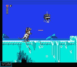 In-game screen of the game Star Wars - The Empire Strikes Back on Nintendo NES