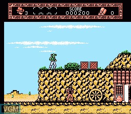 In-game screen of the game Young Indiana Jones Chronicles, The on Nintendo NES